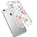iPhone 6 case,iPhone 6s Case with Flowers, LUOLNH Slim Clear Chrome Gold Floral Pattern Soft Flexible TPU Back Cover Case for Apple iPhone 6/6s [4.7 inch] -G