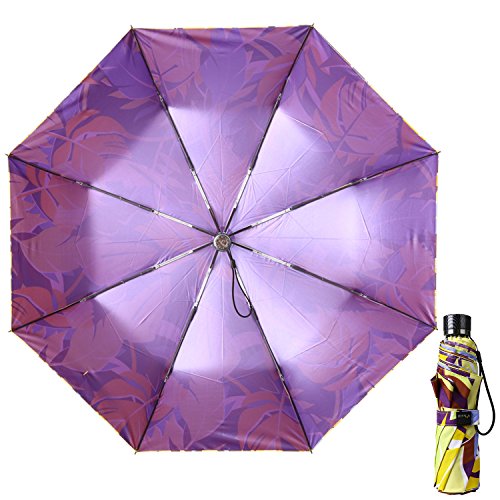 Kobold Compact Art Umbrella Lightweight Parasol Umbrellas Travel for Sun Rain UV Protection (Yellow) - Thumbnail 3