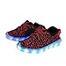 Genda 2Archer Boys Girls 7 Colors LED Luminous Knit Sneakers Fashion USB Charging Light Shoes