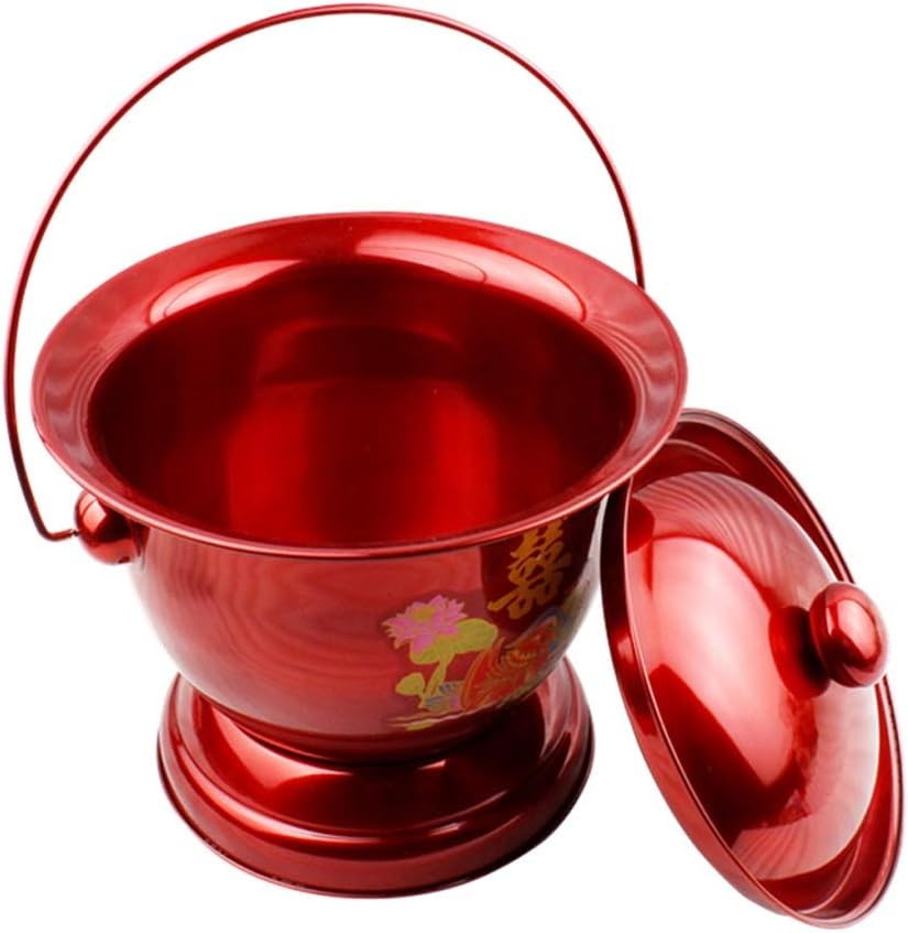 YSNUK Stainless Steel Chamber Pot With Lid For Chamber Pot With Lid