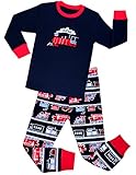 Boys Pajamas Train Little Kids Pjs 100% Cotton Toddler Sleepwears Size 4T