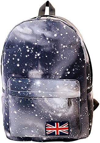 Oppas Universe Nylon Casual Daypack with Interior Pocket and Laptop Compartment