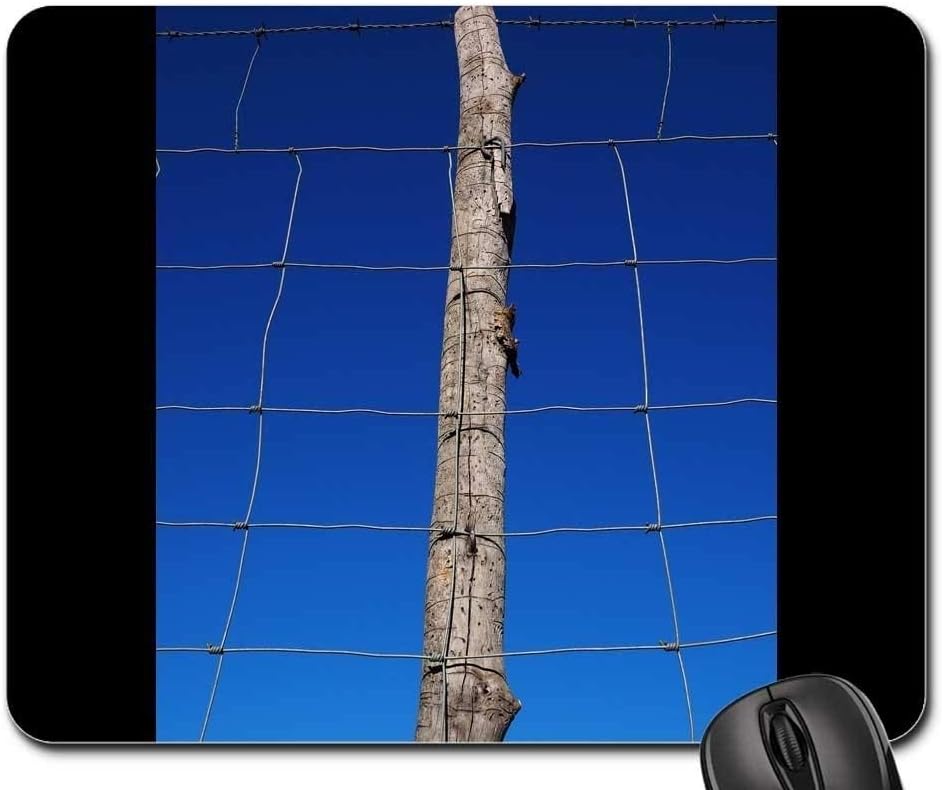 Mouse Pads - Post Pile Fence Wildzaun Wildlife Fence Mesh
