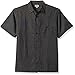 Haggar Men's Short Sleeve Sueded Effect Microfiber Woven Shirt