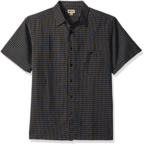 Haggar men s short sleeve sueded effect microfiber woven shirt, b…