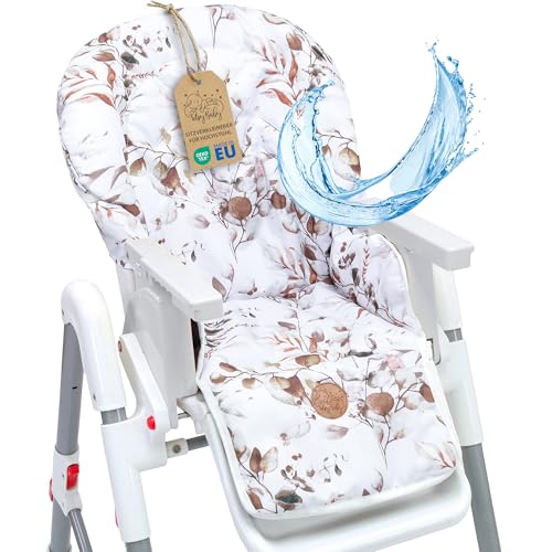 High Chair Cover - Comfortable Baby Seat Cushion Cushions and Covers for Children's Chairs with Stable Waterproof Coating Oeko-Tex Leaves Certificate