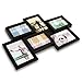 BestBuy Frames Wall Hanging Collage 6 Opening (3 - 4 x 6-Inch and 3 - 5 x 3.5-Inch) Picture Frame, Black