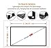 FUN 100 inch Projection Screen 16:9 HD Portable Movies Screen PVC Fabric for Projector Home Theater Outdoor