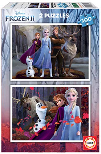 Educa - Puzzle di cartone con 100 pezzi per bambini | Frozen 2 | Misura: 40 x 28 cm | A partire dai 8 anni (18111)