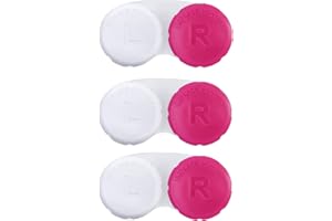 RHUI Contact Lens Case for Travel, Daliy Use-Pink