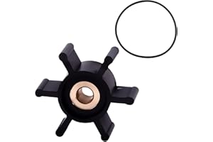 GTPARTES Brass Copper Core Impeller and O-Ring Kit Fit for Milwaukee M18 Transfer Pumps Replaces 49-16-2771 Water Pump Transfer Pump Replacement Parts Durable Efficient Operation Easy Installation Black