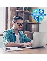 Gafas de lectura, gafas de bloqueo de luz azul para mujeres hombres, paquete de 2, gafas de lectura para computadora para antifatiga, antirreflectante, antirreflejos, protección UV400