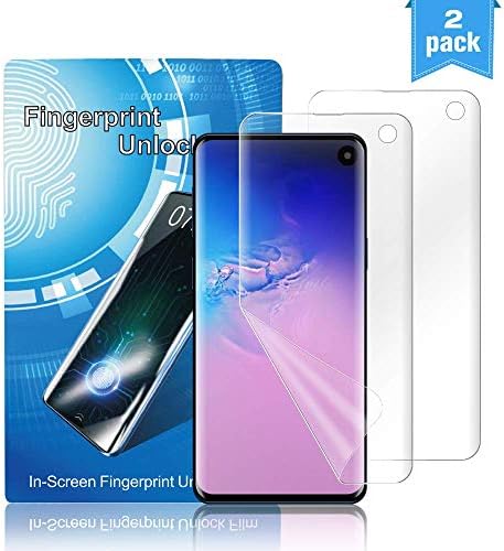 SEVENGOO [2 PACK] Screen Protector for Samsung Galaxy S10 Plus Protective TPU Film-[Not Glass]-HD Clear-High Sensitive Screen Cover Compatible with Samsung S10Plus [Easy Installation]