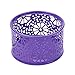 Crystallove Metal Mesh Office Supplies Desk Organizer, Purple-Style 2, Set of 3