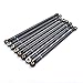 RC car Axial Scx10 Aluminum Alloy Upgrade Link Rod for 313MM Wheelbase (Black 8Pcs)