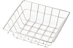 American Metalcraft SQGS6 Square Wire Grid Basket, Stainless Steel, 6-Inches