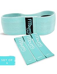FITbum   Premium Bundle Non-Slip Resistance Loop Glute Band + 3 Latex Resistance Bands & Exercise Guide   Booty Band