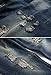 FEESON Men's Ripped Slim Fit Straight Denim Jeans Vintage Style with Broken Holes 08 W34