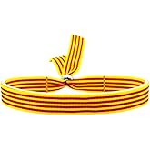 BDM Catalan Flag Bracelet, Senyera. Adjustable to Any Size. Catalan Flag