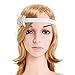 eforpretty 1920s Flapper Headpiece Headband with French Netting Accent