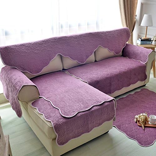 double-sided sofa cushions/Plush American twin three-seat sofa cushions/ pastoral simplicity scarf solid Slipcover the sofa-A 80x100cm(31x39inch)