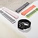 Shangpule Compatible Fitbit Versa Bands, Replacement Woven Nylon Sport Watch Band Bracelet Strap Hook and Loop Fastener Adjustable Wristbands Compatible Fitbit Versa Smart Watch(Pink)