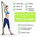 Exercise Resistance Band, High Elastic Resistant 9 Loops Yoga Stretching Strap, Ideal for Tone Muscles Dancer Gymnast Warm up Rehab Physical Therapy Recovery Flexibility Hamstring, Free Bag and Guidethumb 3