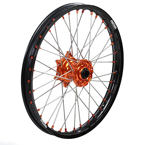 ProTrax Complete Wheel Rim Set Orange Hub Front&Rear 21"&18" KTM 250SXS 300EXC