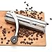 SAVE LIVES WITH OUR AWARD WINNING Brushed Stainless Steel Manual Coffee Grinder by Integrity Chef - Premium Ceramic Burr Mill, Professional Precision Brewing, Ergonomic Design, Heavy Duty, Great Gift