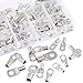 Hilitchi 105 Pcs UL Listed 12 Sizes Wire Lugs Battery Cable Ends Eyelets Ring Terminal Connectors SC Terminals (AWG1, AWG2, AWG4, AWG6, AWG8)