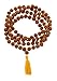 Tibetan 108 Shiva Yoga Rudraksha Seeds Mala Prayer Beads Necklace (Yellow Tassel Knotted)