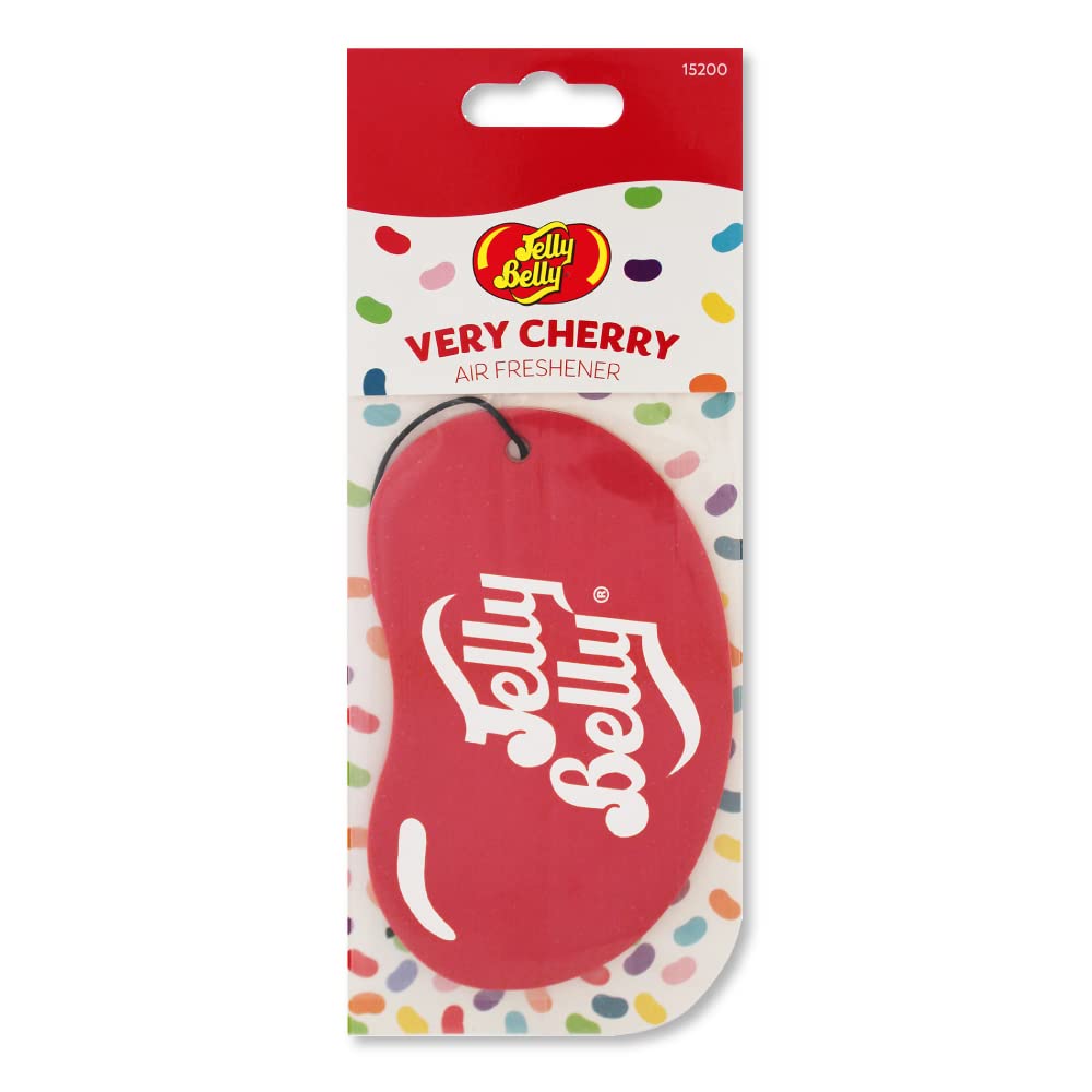 Jelly Belly 15200A 2D Jelly Bean Air Freshener - Very Cherry, Red