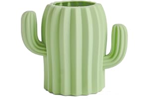 YOSCO Silicone Pen Holder Cactus Pencil Holder Cute Pens Cup for Desk for Kids Office Decor Desk Accessories Pen Pot Desk Organizer (Green)