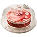 Perlli - Cake Stand Multifunctional Serving Platter and Cake Plate With Dome (6 Uses)