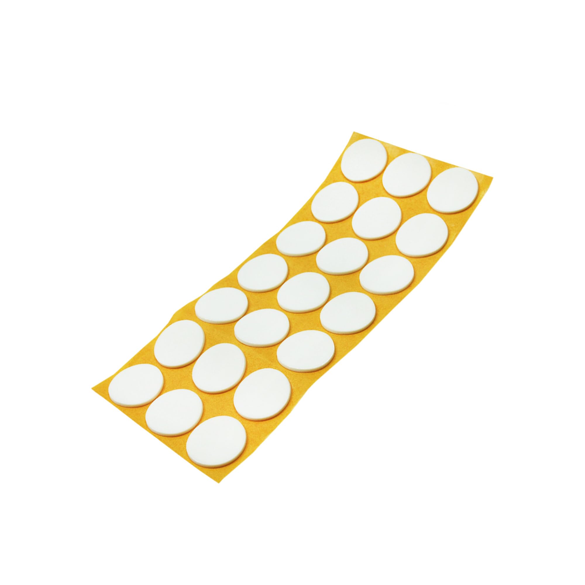 Adsamm® / 21 x self-adhesive anti-slip pads made of EPDM cellular rubber/ø 1.18'' (ø 30 mm) / White/round / 0.098'' (2.5 mm) thick anti-slip glides