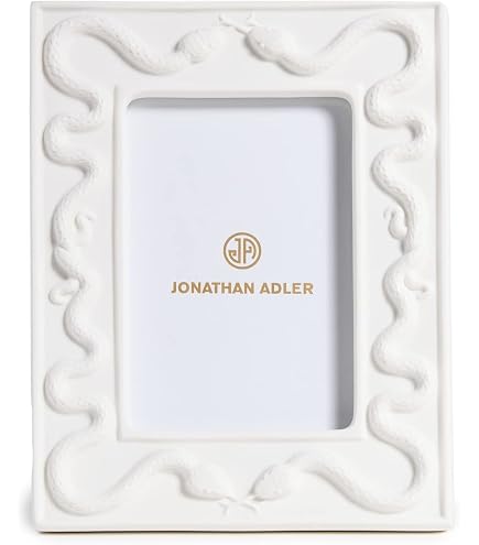Amazon.com - Jonathan Adler Eden White Porcelain Picture Frame, 4