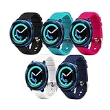 Tkasing 20mm Silicone Watch Band Replacement Strap Fitness Wristband for Samsung Gear Sport,for Samsung Gear Sport/Gear S2-Classic Bands/Huawei Watch 2 /Garmin Vivoactive 3 Band Strap