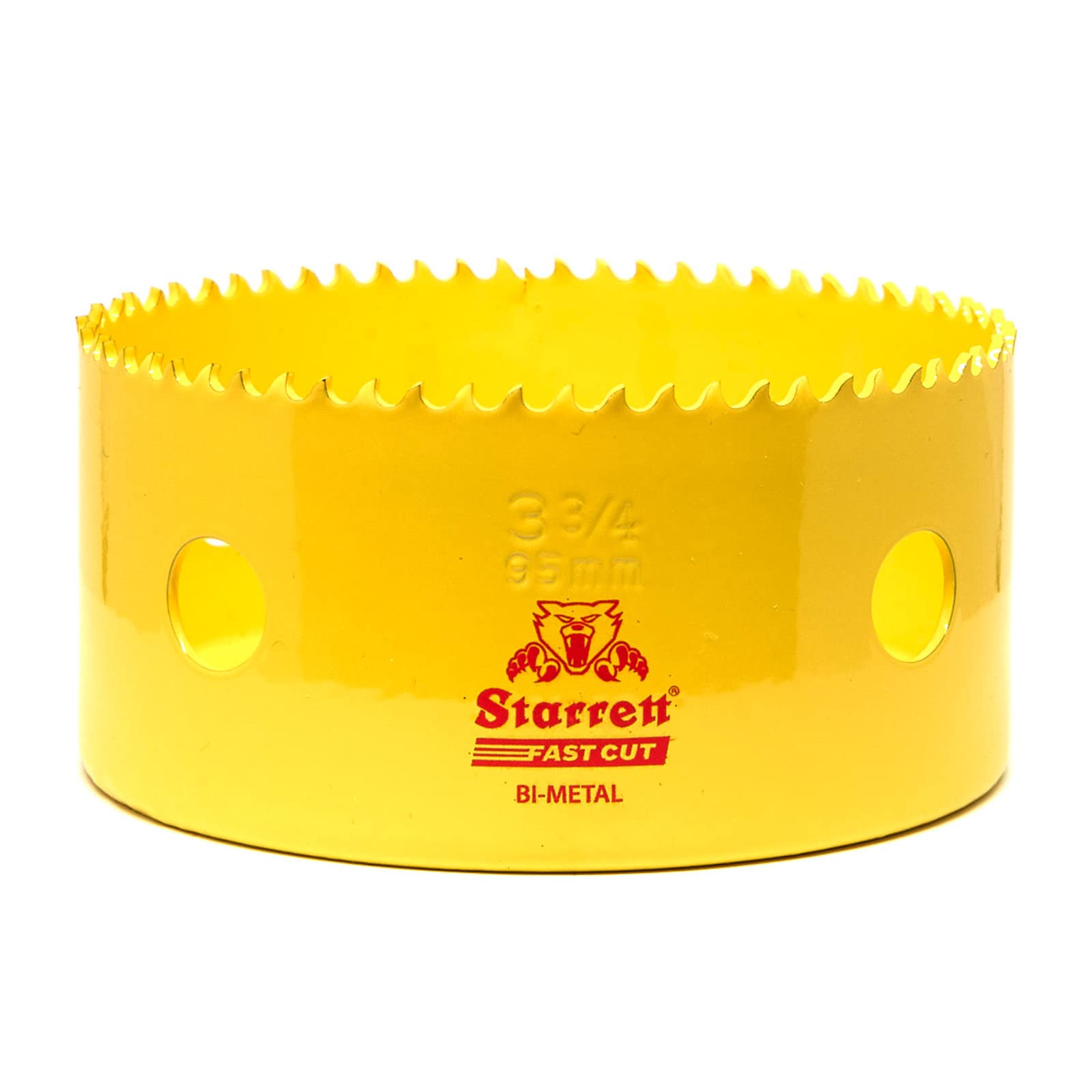 Starrett Hole Saw, Yellow, 95 mm