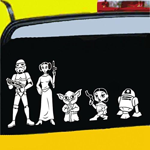 Star Wars No Body Cares About Your Stick Figure Family Can Be Applied to Any Surface Funny Vinyl Decal Sticker White in Color No Inks 100% Vinyl 5 ½ "X 11 ½ "