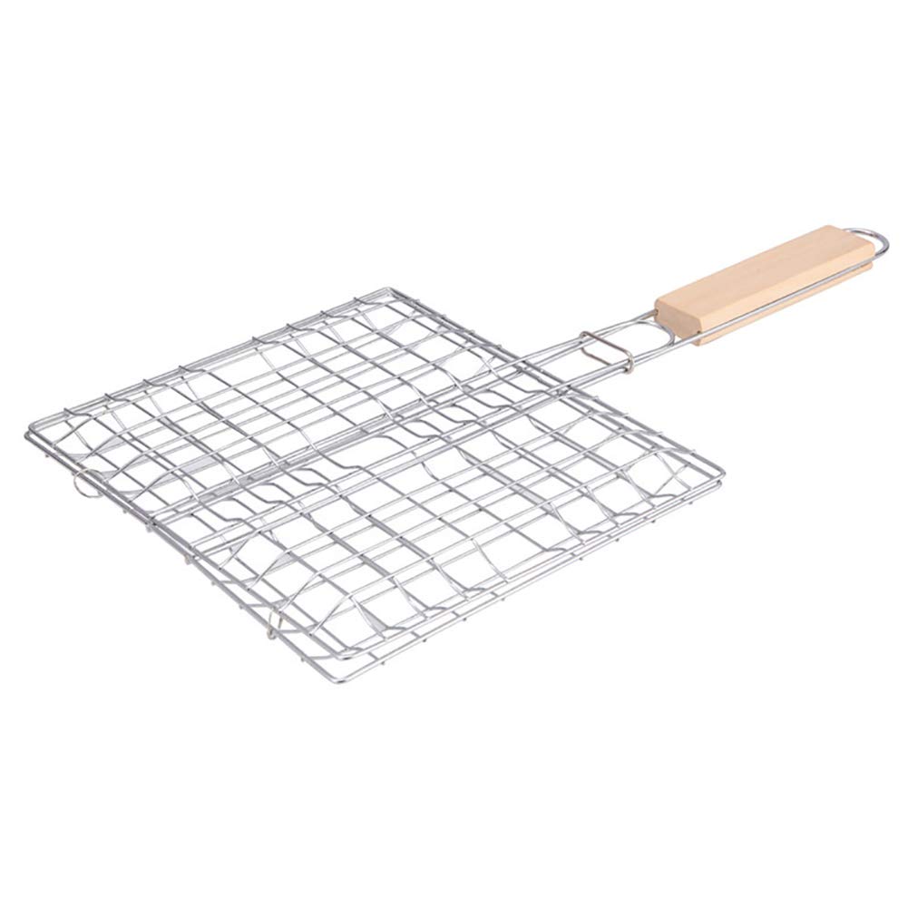 Grill Basket, Grilling Wire Grid BBQ Rack Reusable Barbecue Mat for Burgers Steaks Seafood Vegetable Fish