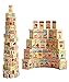 Guaishou New Chinese English Language Learning Wooden Blocks Domino Children's Educational Product Wooden Toys Recognize/Identify Fruits and Animals 100pcs
