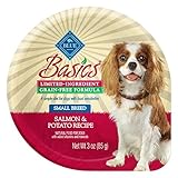 BLUE Basics Limited Ingredient Diet Adult Small Breed Grain-Free Salmon & Potato  Wet Dog Food 3-oz (Pack of 12)