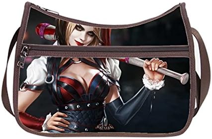 Fashion Ladies Girl Hobo Handbag Shoilder Bags with Harley Quinn Batman Print