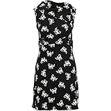 Womens Smashed Lemon Black Cowl Neck Sheath Dress Ladies (12 - black)