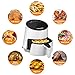 Bagotte Air Fryer, 3.7QT Oilless Electric Hot AirFryer with Full Touch Screen, 1500W Auto Off and Memory Function, Detachable Basket Dishwasher Safe, 6 Cooking Presets and Recipes, for Fast Healthier Food