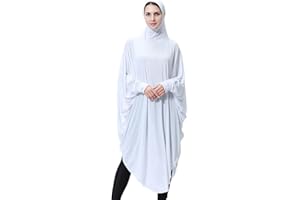 khalat Women's One-Piece Muslim Abaya Dress Large Overhead Prayer Ramadan Long Hijab Dress
