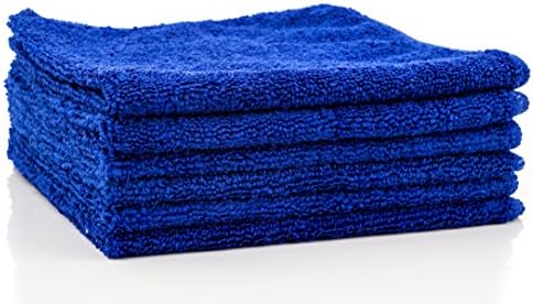 Dry Rite Premium Microfiber Cloth - Pack of 6 Best Cleaning Towels for Fine Auto Finishes &amp; Interiors, Chrome, Kitchen, Bath, TV, Great for Glass- Non Scratching, Streak Free- Use Wet/Dry- 16" x 16"