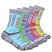 YUEDGE Women's Wicking Cushion Crew Multi Performance Outdoor Hiking Socks