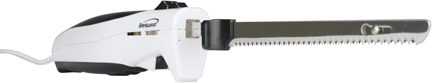 Brentwood Electric Carving Knife, 7-inch, White: Kitchen & Dining