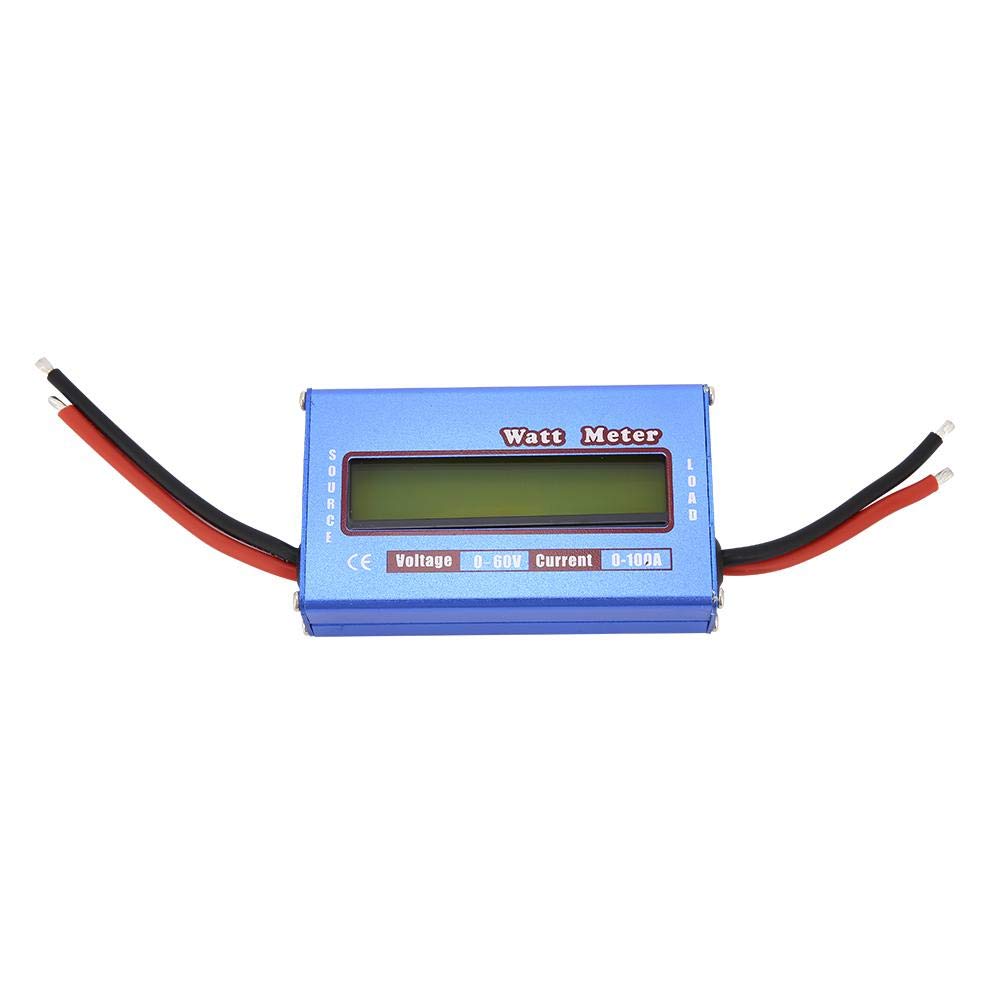 Wattmeter, DC 60V 100A Watt Meter Dynamometer Power Meter RC Digital Power Checker Used in DC Circuits,Solar System,Boat/RV & Battery Backup Systems
